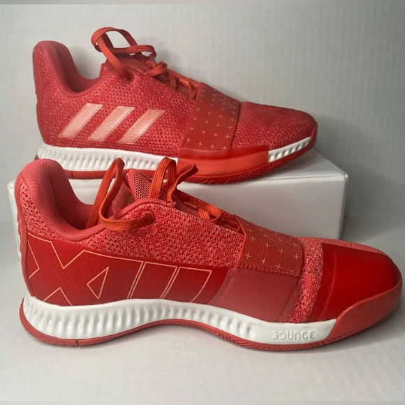Adidas Mens Harden Vol. 3 Invader Coral Basketball Sneaker size 6 - Picture 2 of 13